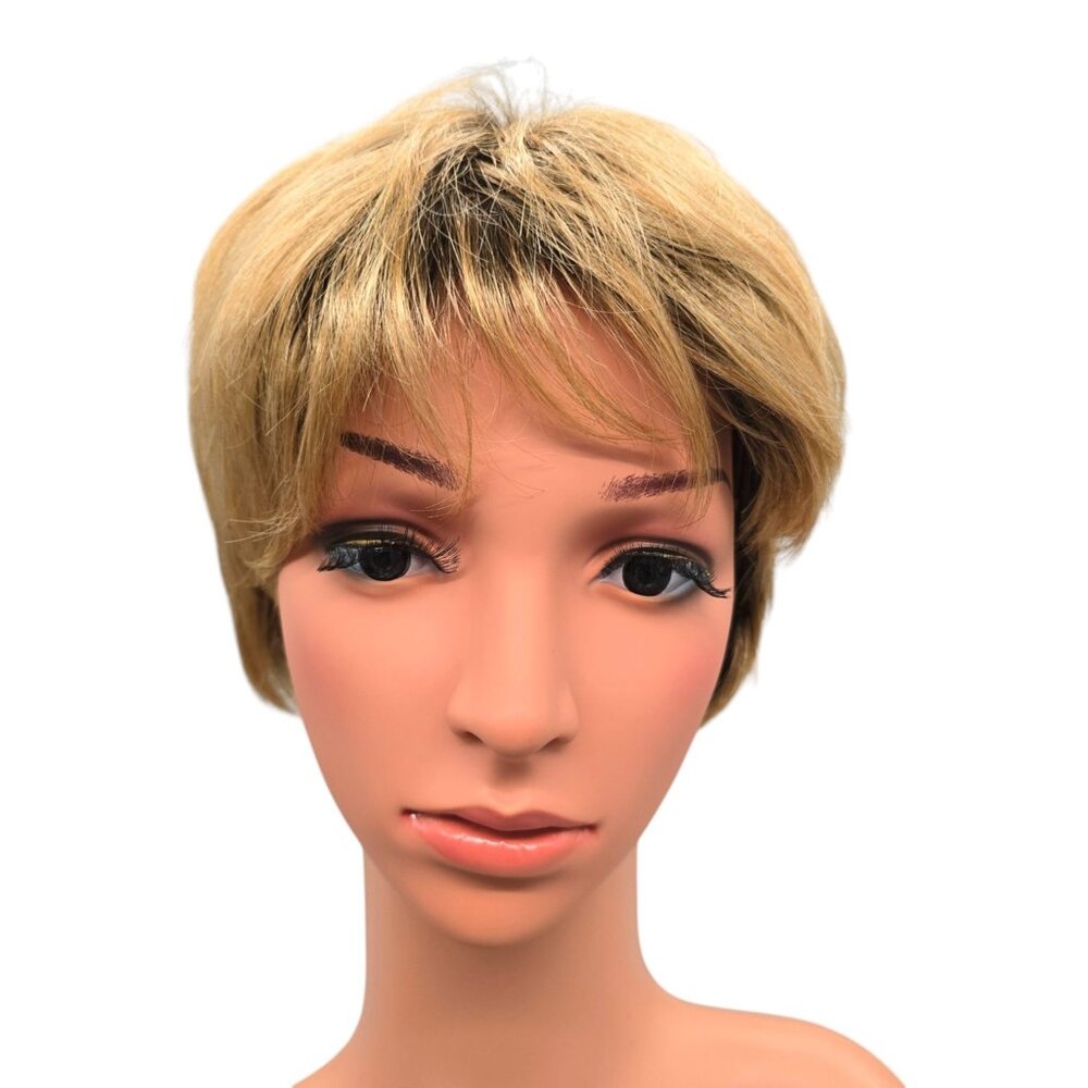 Paula Young Wig 2726#8 Average Size Blonde Short Layered Style Synthetic Hair
